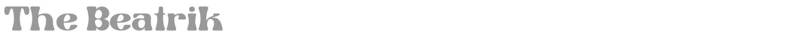 The Beatrik font preview